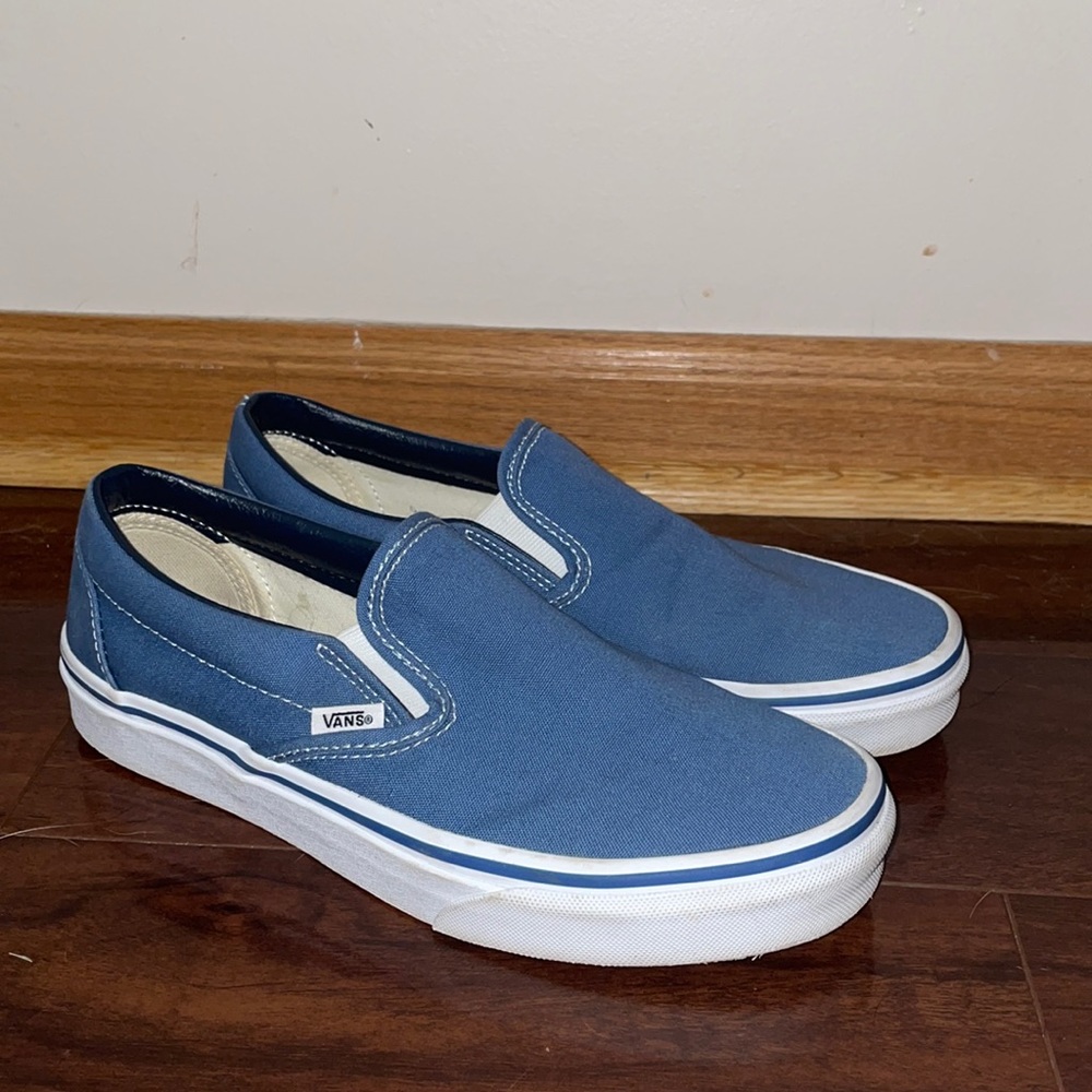 Blue Slip-on Vans. Size 9.5. BRAND NEW